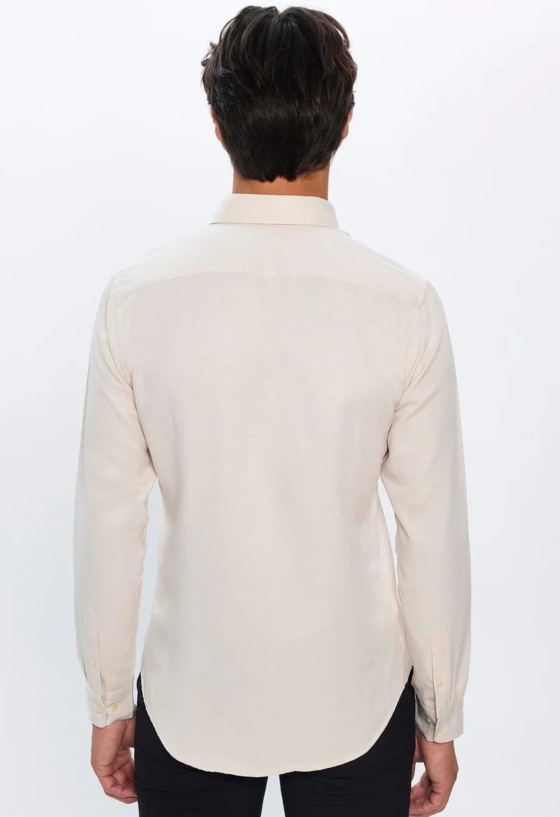 تودورس Slim Fit Slim Fit Long Sleeve Poplin Oxford