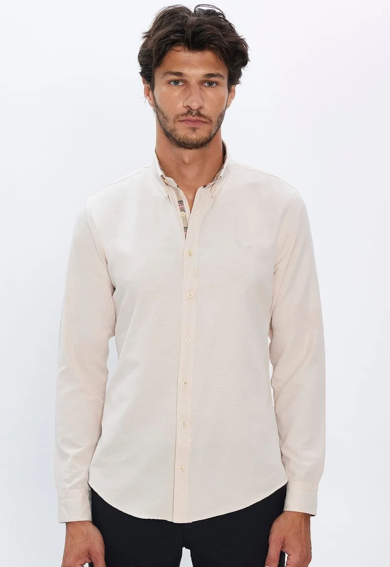 تودورس Slim Fit Slim Fit Long Sleeve Poplin Oxford