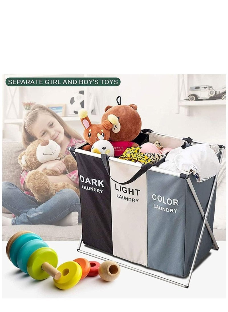 ALMUFARREJ - Laundry Storage Basket Multicolour 60x60x39cm - Image 1