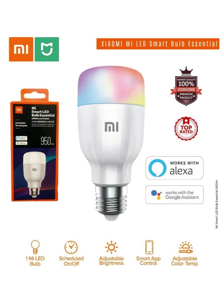 Smart Led Bulb Colorful 950 Lumens 9W Bulb Voice Control, Works With Alexa And Google Assistant (Upgraded Version) - pzsku/Z096CDD6F89CC42B3E57AZ/45/_/1719231548/ec5a9f5e-e163-4fa5-b83e-534ce5264fb8