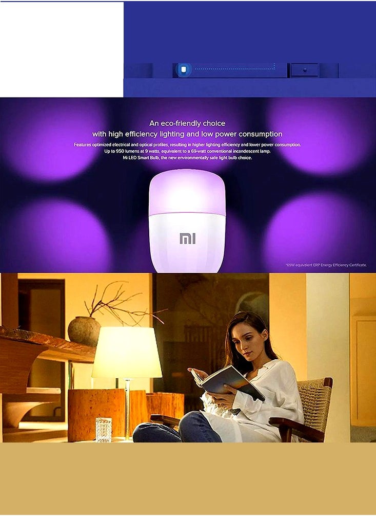 Smart Led Bulb Colorful 950 Lumens 9W Bulb Voice Control, Works With Alexa And Google Assistant (Upgraded Version) - pzsku/Z096CDD6F89CC42B3E57AZ/45/_/1719231558/04f13ef4-0eb1-4835-b1f2-c06bfcc07c48