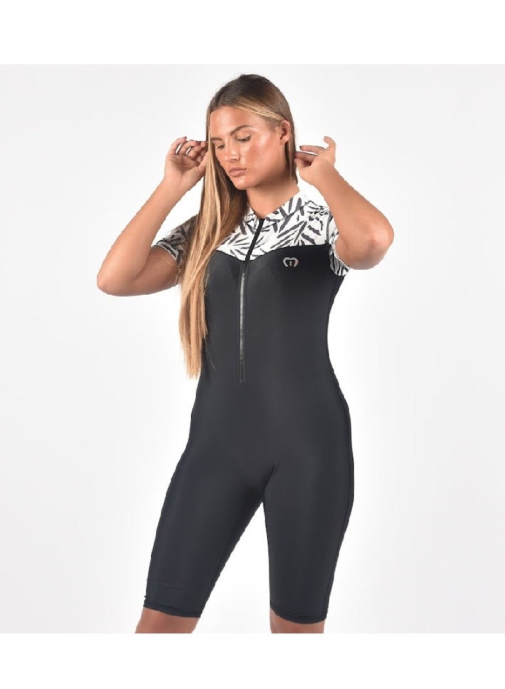 modestly active Short Sleeve/ Short Leg All-in-One Swimwear Suit Tracey Swimwear and Modest Swimwear - Image 3
