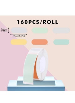 NIIMBOT D11/D110/D101 Label Maker Tape Waterproof Thermal Label Paper with Speech Bubble Pattern Label Printer Paper for Barcode Printing 14*40mm 5 Colors Bright Color  - Image 2