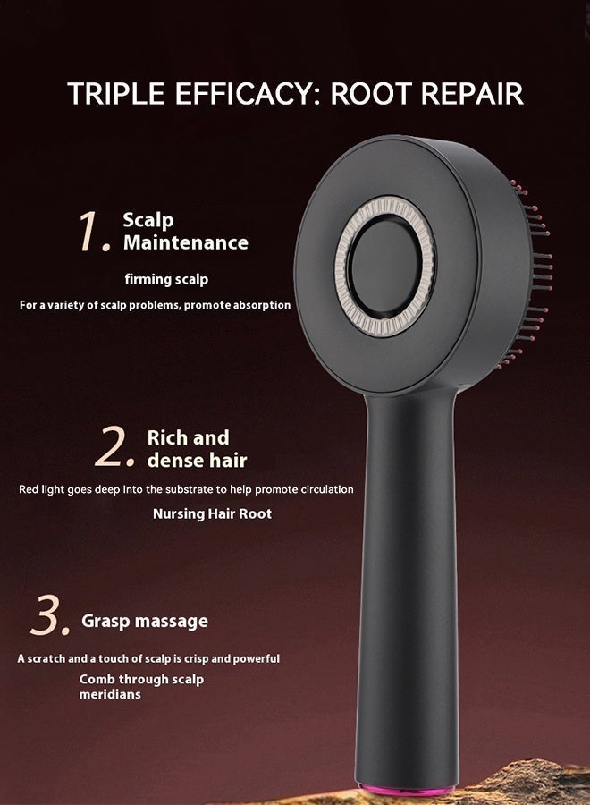 فرشاة شعر، أداة توزيع زيت فروة الرأس، قابلة لإعادة الشحن، تدليك اهتزازي، مقاومة للماء IPX7، مشط تدليك عميق للرأس محمول لنمو الشعر واسترخاء الرأس، مدلك مضاد لتساقط الشعر - Image 3