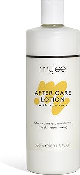 Mylee After Care Post Depilatory Skin Moisturiser for Smooth Skin Enriched with Aloe Vera Calming and Soothing Lotion 500ml - Image 1