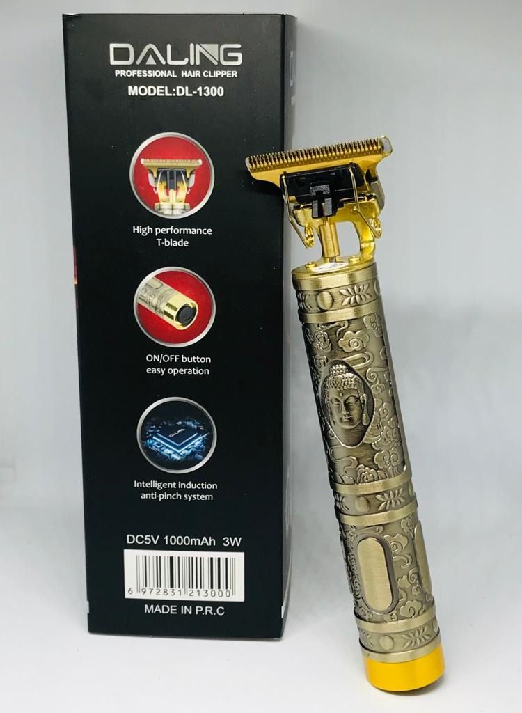 Daling 7-Piece Professional Adjustable Blade Clipper Set Gold/Black 64x30x40cm - Image 3