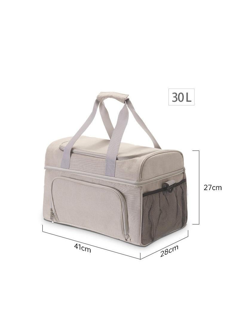 Generic Outdoor Oxford cloth double-layer insulation bag car ice pack large capacity portable picnic  - Image 1
