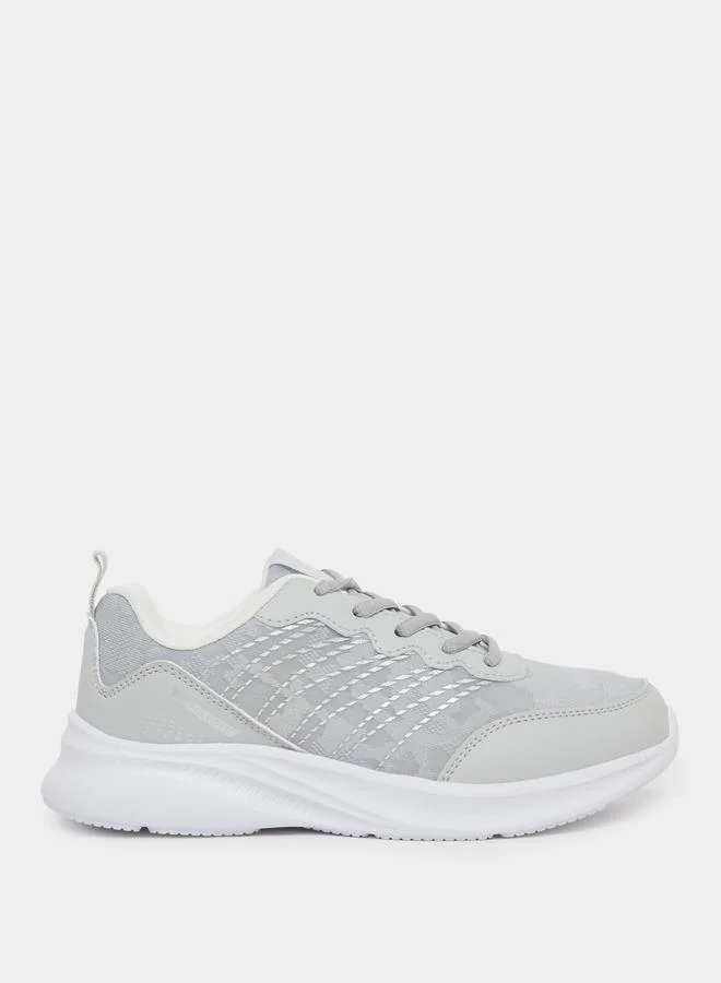 Styli Styli Panelled Lace Up Sneakers