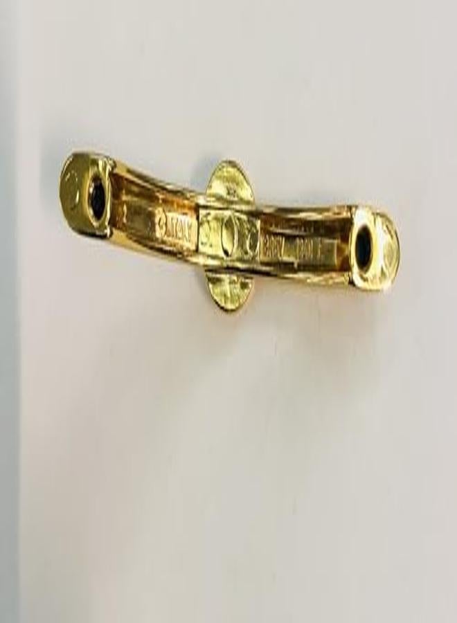 Kitchen Cabinet Handle, Pull Handle, Gold Color, Italian Made, Size 65 Mm, 6.5 Cm, Handle Height 1.5 Cm - Image 3