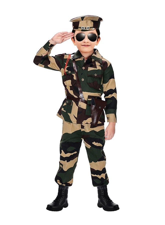 Chandrika Kids indian Army jungle print Costume Dress For Boys (7-8 YEARS) - Image 1