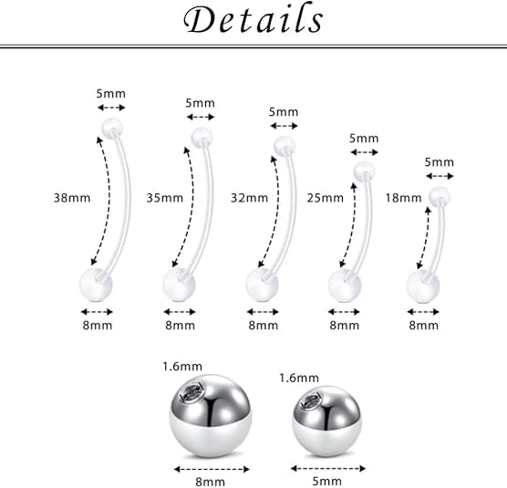 TOKRING Pregnancy Belly Button Rings Plastic Maternity Belly Rings for Pregnant Women - Image 2