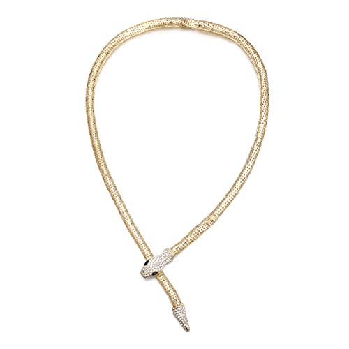 LUREME Flexible Snake Necklace & Collar Choker - Adjustable Snake Waist Chain for Women (nl006311-1) - Image 3