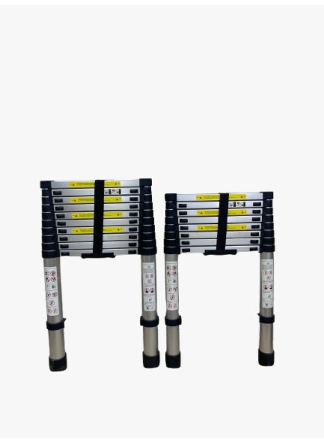 Telescopic Ladder,2.6 m, Durable Aluminum, Foldable & Extendable - Image 1