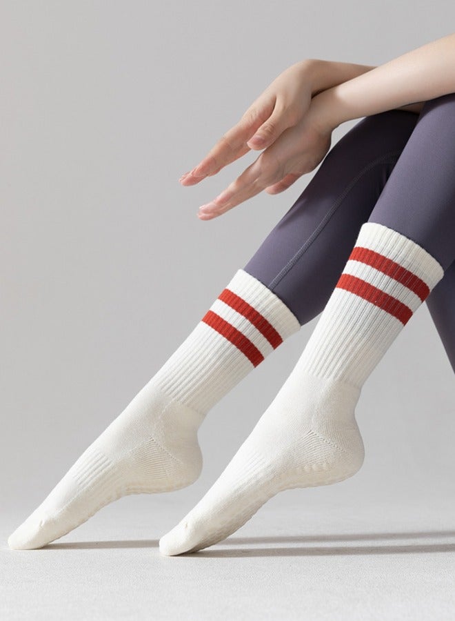 Women's Yoga Anti-Slip Socks, Pilates Anti-Slip Socks, Suitable For Pilates, Yoga, Ballet, Dance Anti-Slip Socks Sports College Style Socks - Image 3