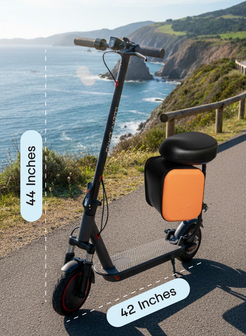 لاكي ليانغ سكوتر كهربائي قابل للطي LUCKY LIANG L11 Plus مع مقعد، موتور 350 واط، بطارية 36V 7.8Ah، سرعة 45 كم/س، مدى 35 كم، إطارات طريق 8.5 إنش، هيكل ألومنيوم، 3 سرعات + خوذة وسترة مجانية - Image 5