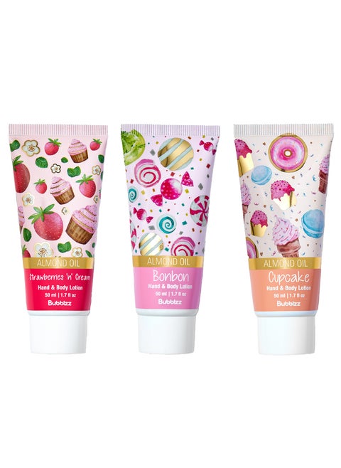 Bubblzz Strawberry & Cream -Cupcake -  BonBon Lotion - 150 Ml