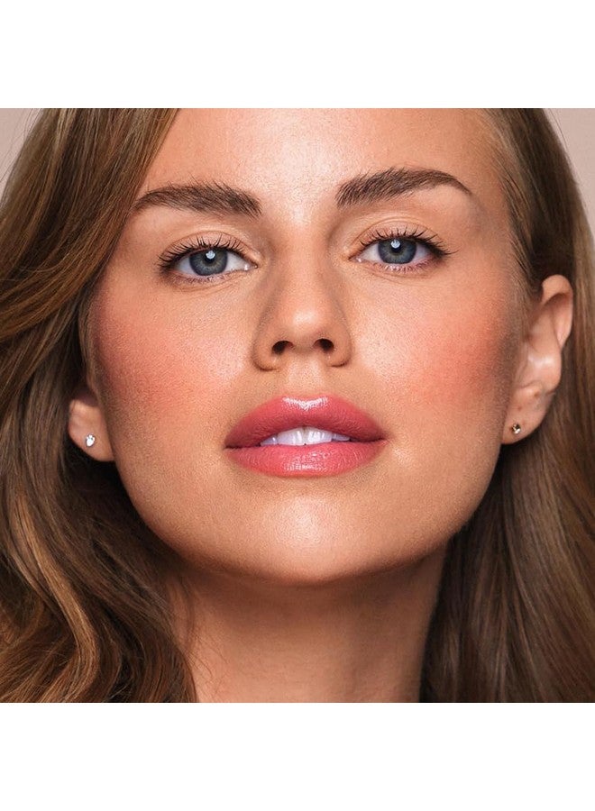 Jouer بلسم الشفاه المعزز الأساسي اللامع - بلسم شفاه ملون مرطب ومغذي للعناية بالشفاه مع زيت بذور الجوجوبا وصيغة ماكسي لزيادة الترطيب والامتلاء - بيوني - Image 2