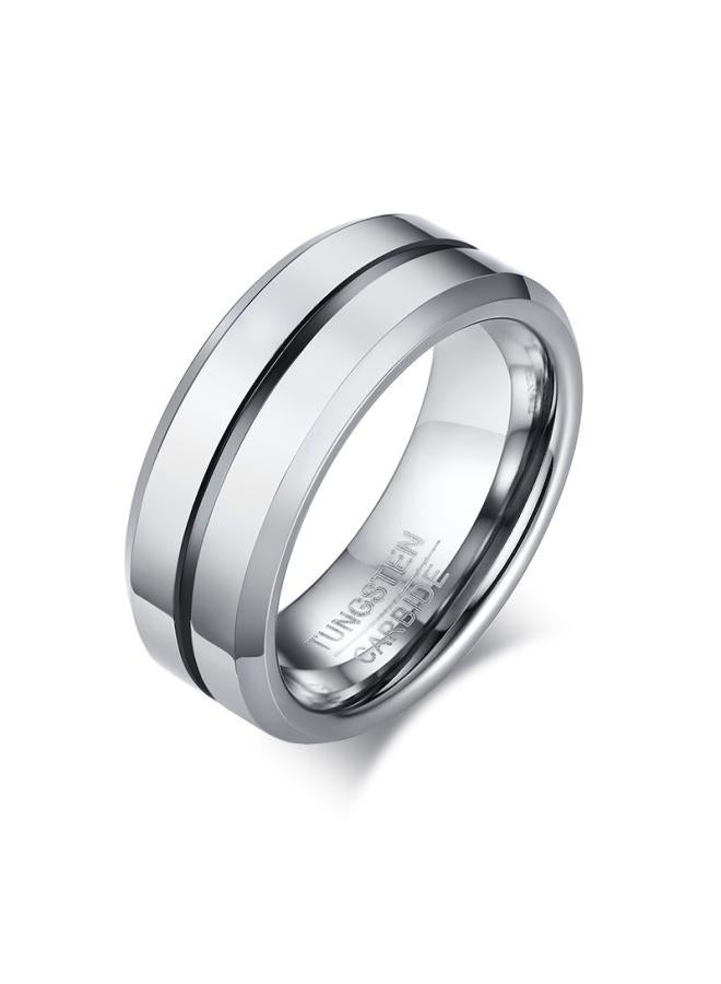 Men Rings Index Finger Ring 8mm Open Bottle Tungsten Steel Ring Trendy Men Ring Jewelry Tcr-039