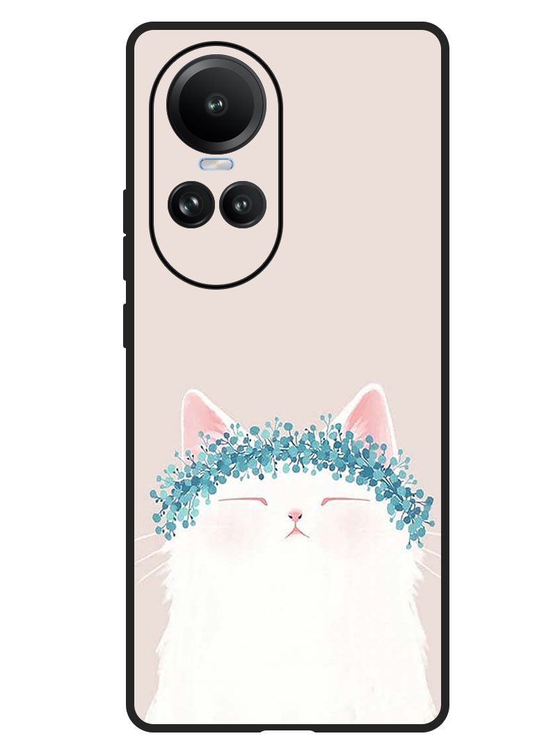 Theodor Protective Case Anti Scratch Shock Proof Bumper Cover For Oppo Reno 10/10 Pro Cat Queen - Image 1