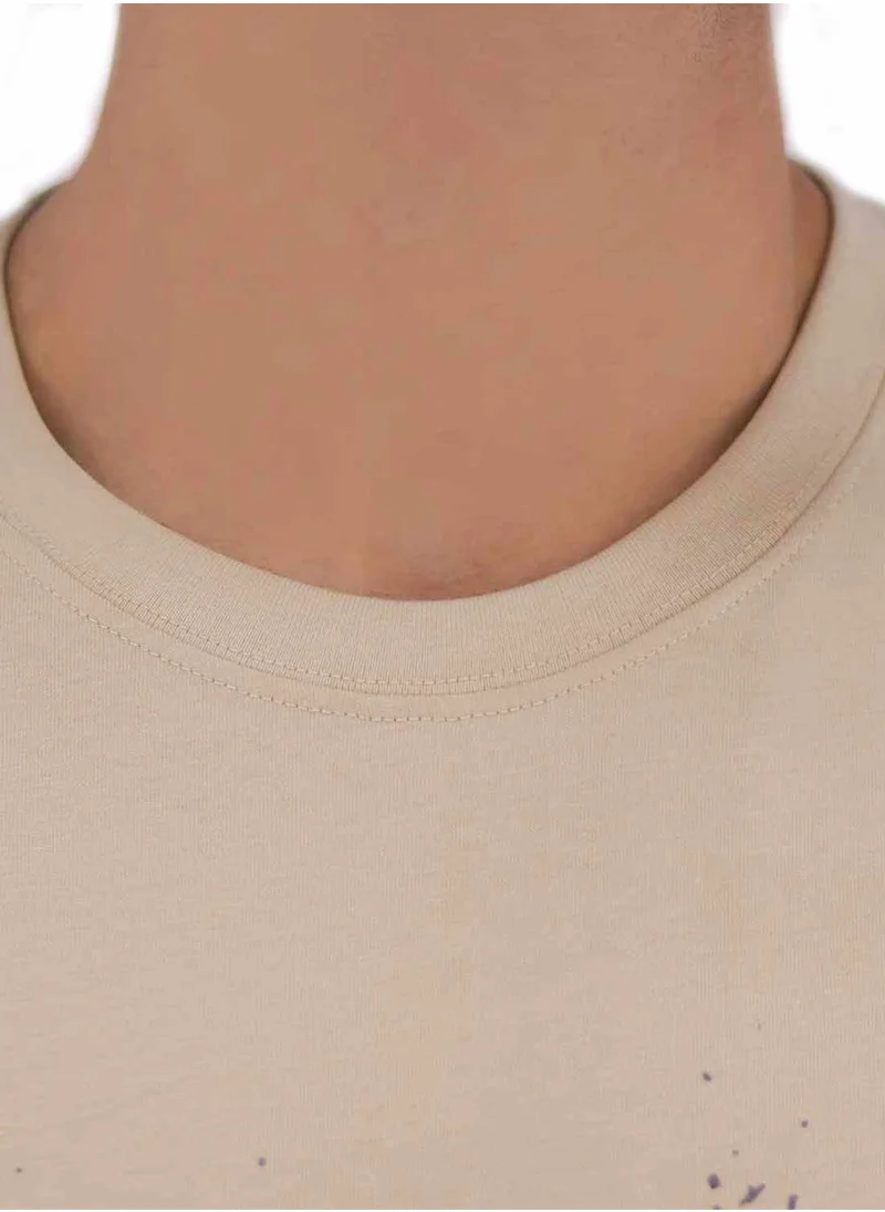 GIORDANO Men's Singnature T-Shirt - Khaki