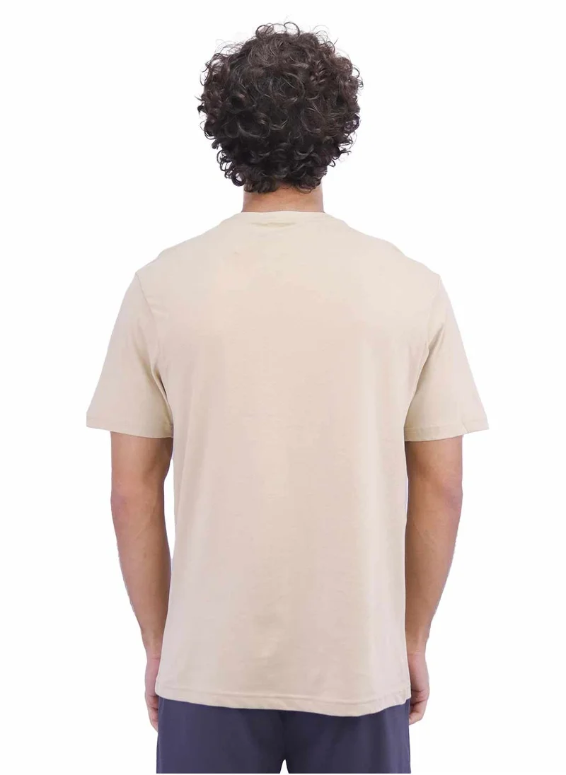 GIORDANO Men's Singnature T-Shirt - Khaki