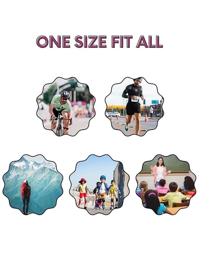 واي جيه 2 أزواج لا ربطة أحذية مرنة للبالغين الأطفال، جولة قفل قوي أربطة أحذية بدون رأس، سلاسل سريعة قابلة للتعديل - Image 5