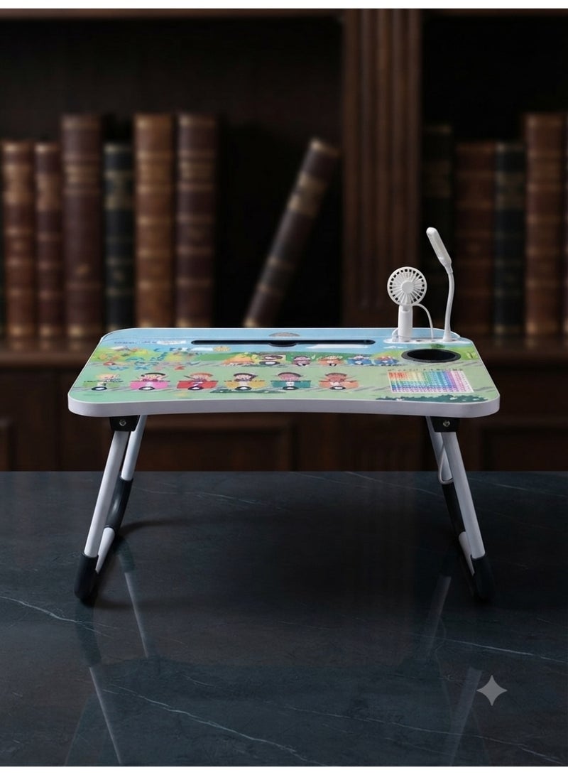 StarKids An educational table designed for children, featuring a practical, all-in-one design with a built-in lamp and fan for a comfortable and unique study and play experience. - Image 5