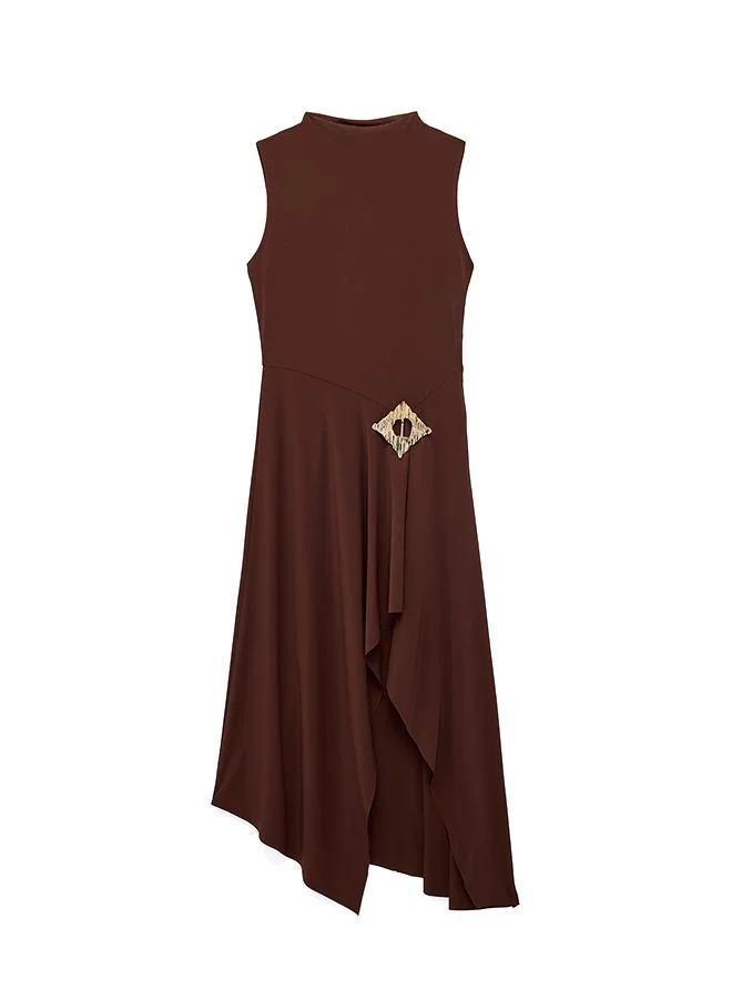 Koton  Asymmetric Sleeveless Midi Dress for Women | Best Price UAE