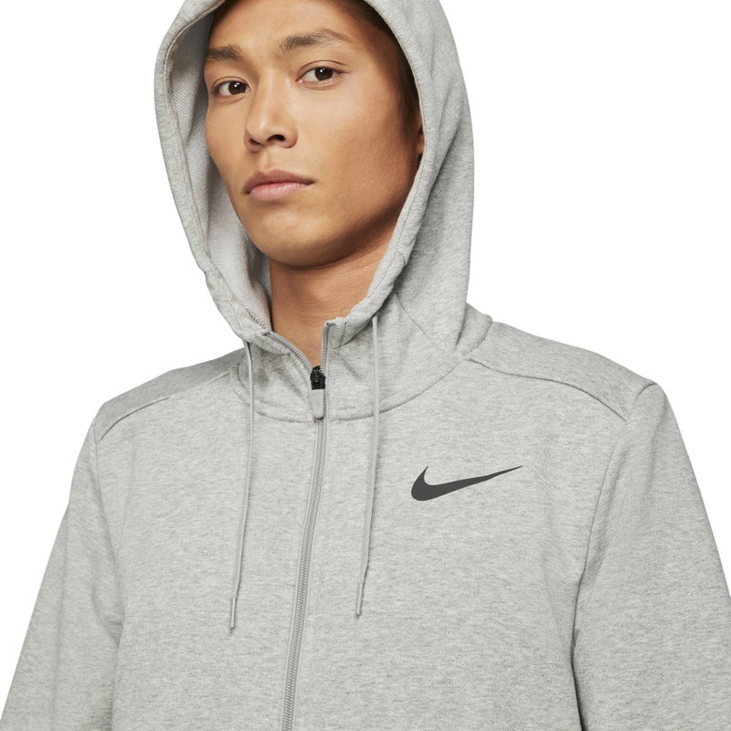 Nike Men's Nike Mnk Dry Hoodie Fzflc Casual Sports Hooded Jacket Light Grey - Image 2