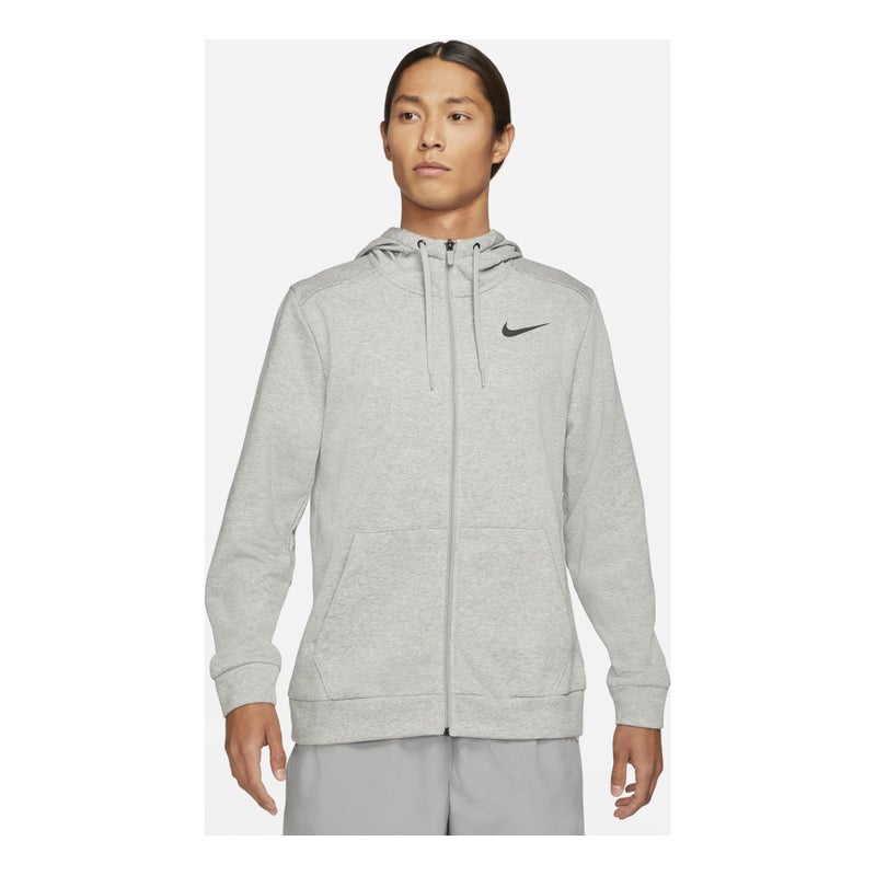 Nike Men's Nike Mnk Dry Hoodie Fzflc Casual Sports Hooded Jacket Light Grey - Image 1