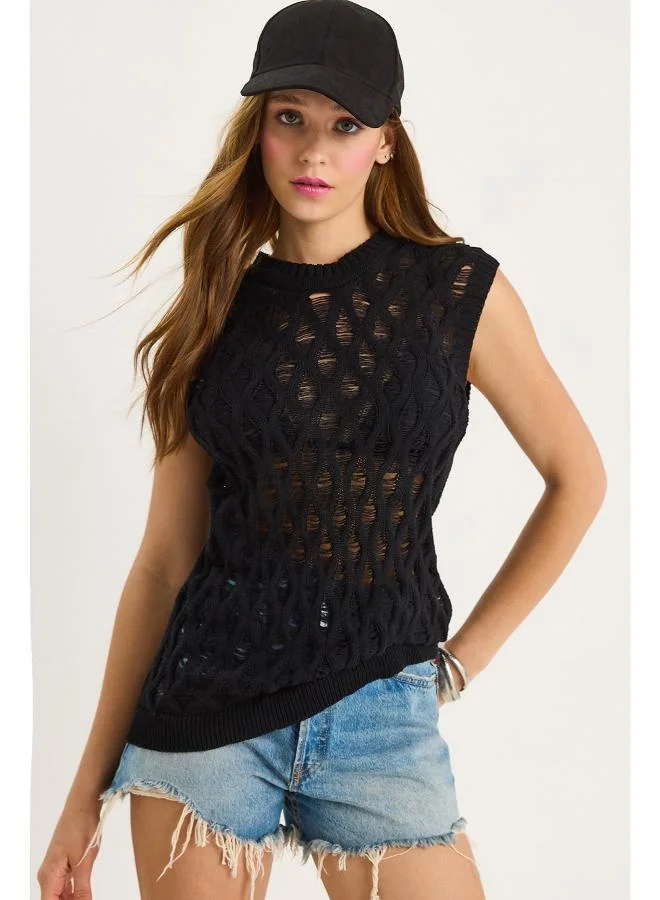 Ginger Knitted Crochet Top