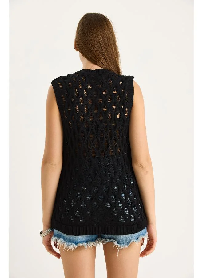 Ginger Knitted Crochet Top