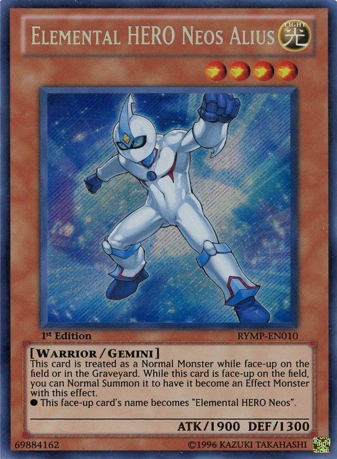 YU-GI-OH! - Elemental Hero Neos Alius (RYMP-EN010) - Ra Yellow Mega-Pack - 1st Edition - Secret Rare