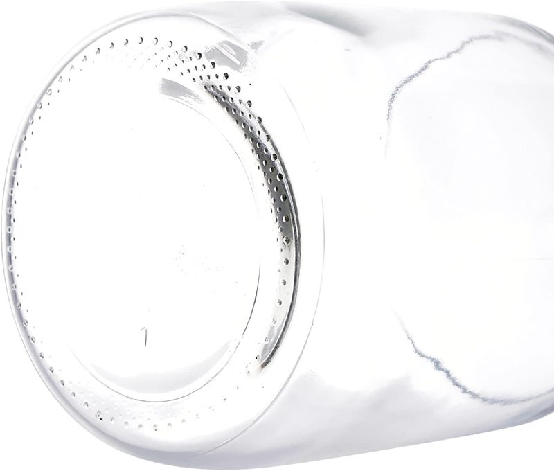 Pastein 2000 mL (2 Liter) Graduated Round Reagent Media/Storage Glass Bottle With GL45 Blue Polypropylene Screw Cap - Image 5