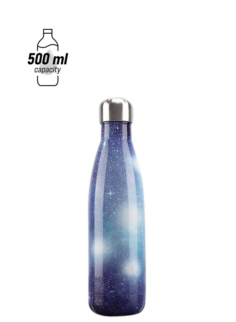 NIBEMINENT Vacuum Insulated Double Wall Stainless Steel Water Bottle Sky Blue 28x7.5cm - Image 1