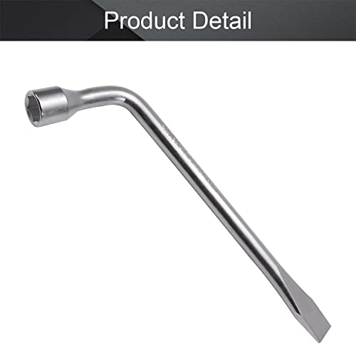Utoolmart Car Spare Tire Lug Wrench for Jack - L Type Hexagon 19mm Slotted End Socket Repair Tool 1pcs - Image 4