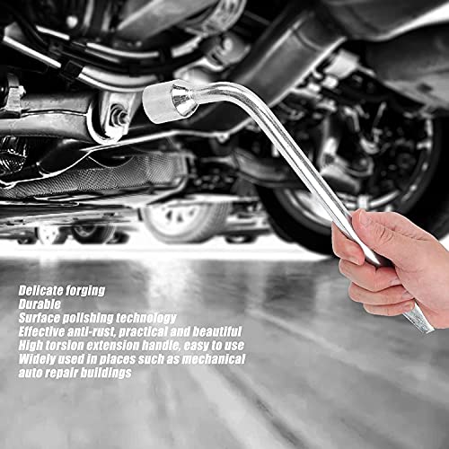 Utoolmart Car Spare Tire Lug Wrench for Jack - L Type Hexagon 19mm Slotted End Socket Repair Tool 1pcs - Image 5