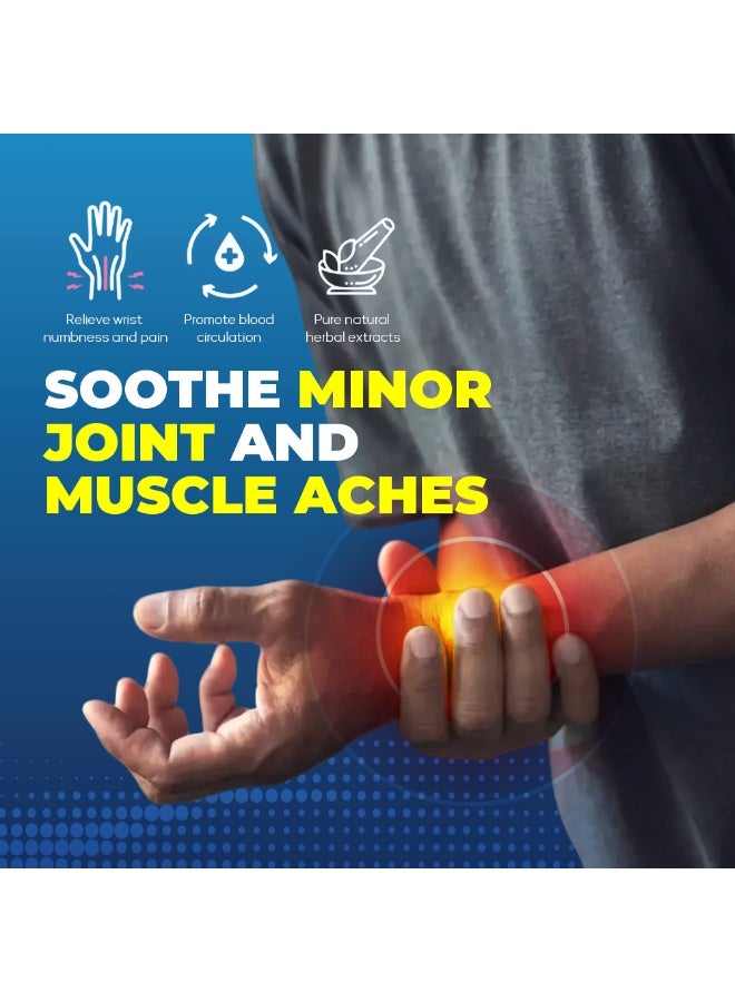 سوميفون 3 قطع كريم تخفيف التهاب الأوتار ، تهدئة آلام المفاصل والعضلات الطفيفة ، وتخفيف خدر الرسغ والألم - Image 2