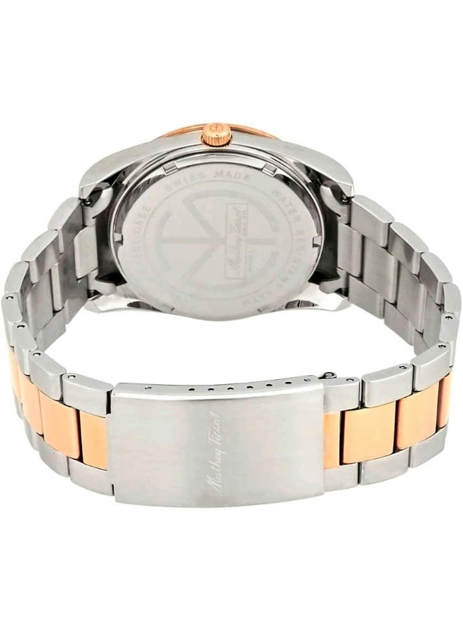Mathey-Tissot ساعة ماتهي-تيسو رولي I بقرص أبيض للرجال H450RA - Image 3