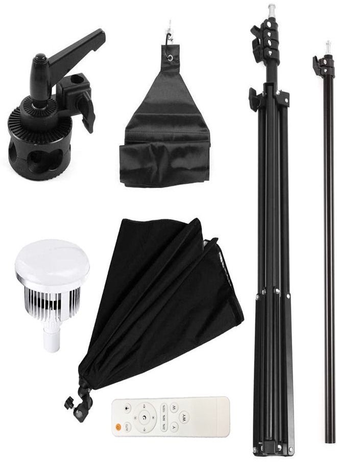 PADOM - Padom Softbox Photography Lighting Kit Studio Equipment, 2800-5700K 150W Bi-color Temperature Bulb with Remote, Light Stand, Boom Arm softbox for Portrait Product Shooting (Set of 1 boom arm) - Image 1