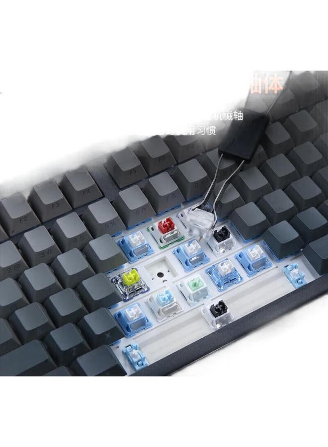 Daryo Dareu A98 Professional Edition 98-Key Layout Wired/Wireless/Bluetooth Tri-Mode Customizable Mechanical Gaming Rgb Backlit Keyboard, Mengyu Hifi Switch - Absolute Purple - Image 2