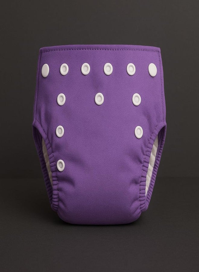 Laee cute "Eco Baby Cloth Diaper with Insert - Adjustable Snap Buttons & Comfortable Fit" (purple+blue(black insert)) - Image 3