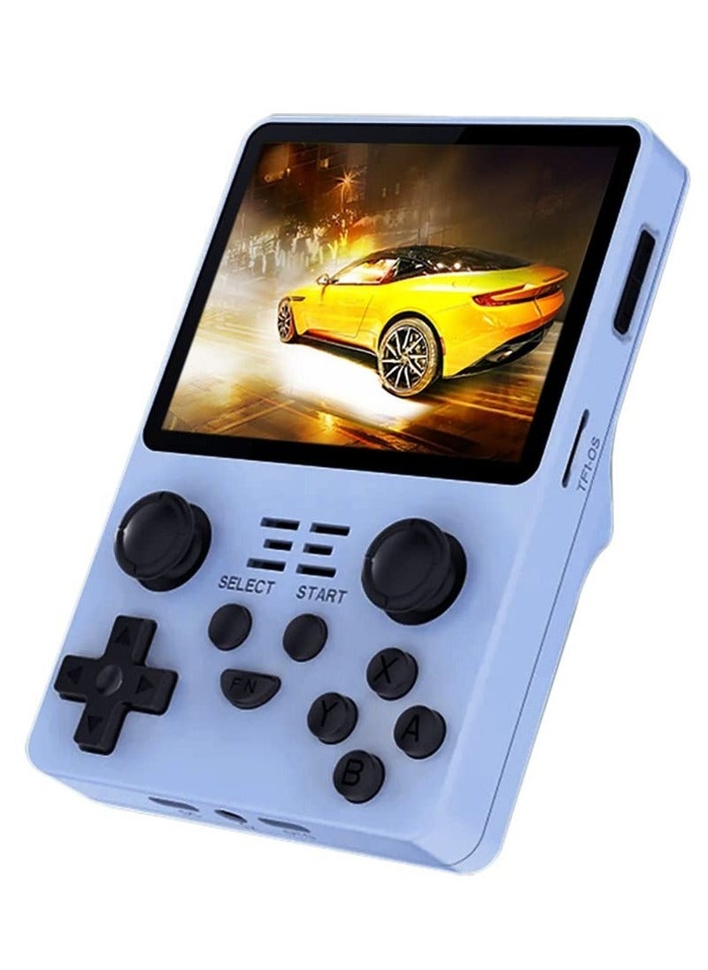 Generic RGB20S Handheld Game Console with Retro Open Source System, Preloaded 15000+ Games, RK3326 3.5-Inch 4:3 IPS Screen for Children's Gifts (Blue)  - Image 1