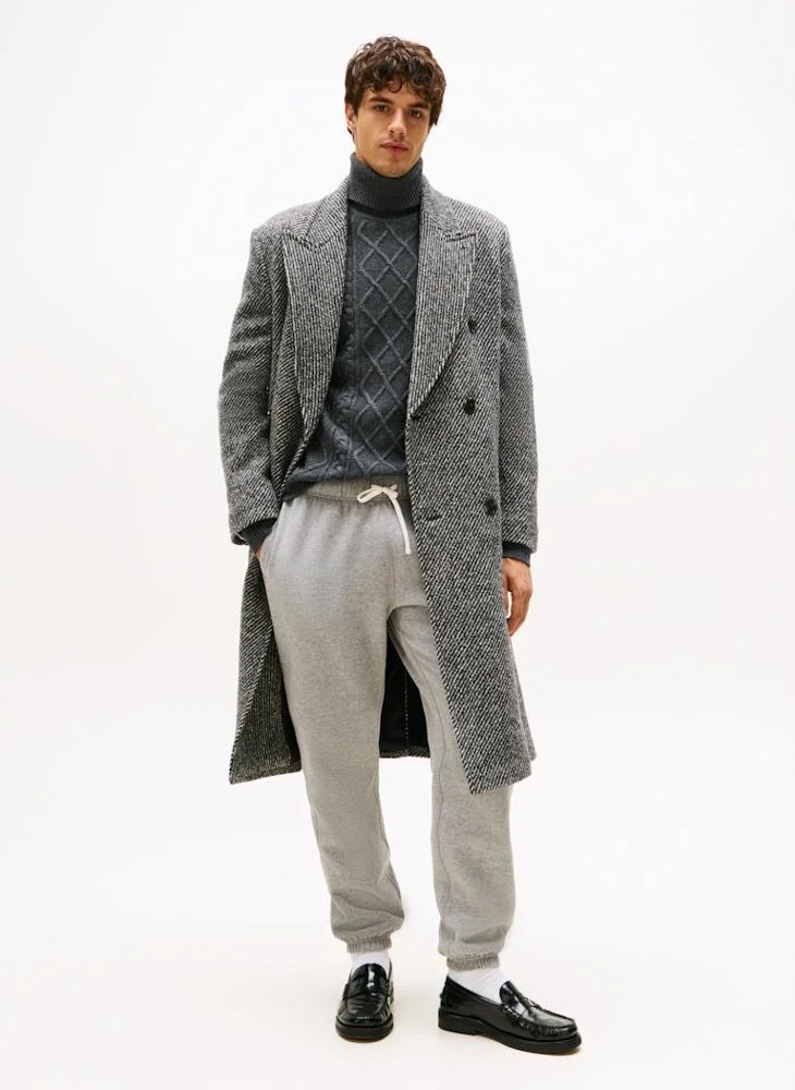 Tommy Hilfiger Medium Grey Heather Essential Fleece Sweatpants for Men | Best Price UAE