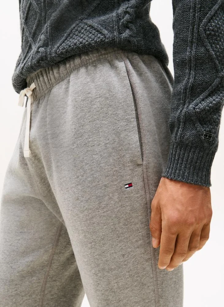 Tommy Hilfiger Medium Grey Heather Essential Fleece Sweatpants for Men | Best Price UAE