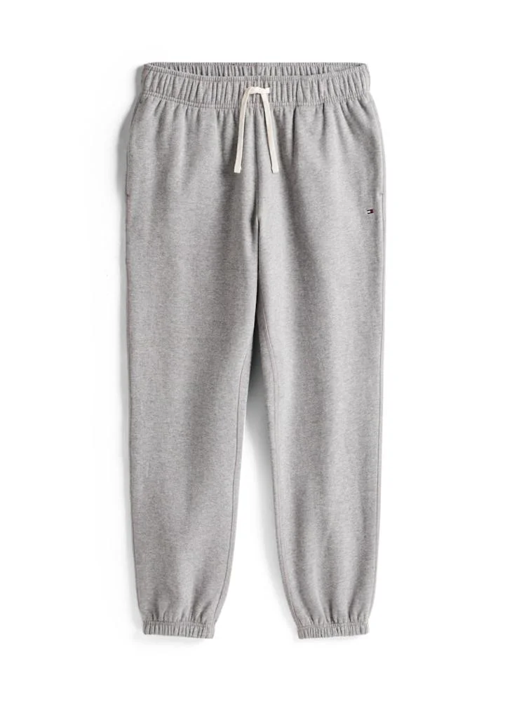 Tommy Hilfiger Medium Grey Heather Essential Fleece Sweatpants for Men | Best Price UAE