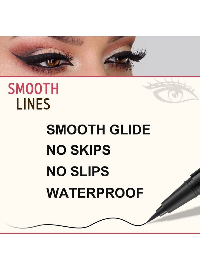 LAVONE Eyebrow Stamp Pencil Kit For Eyebrows, Makeup Brow Stamp Trio Kit With Waterproof Eyebrow Pencil, Eyeliner, Eyebrow Pomade, And Dual-Ended Eyebrow Brush - Ebony - Image 4