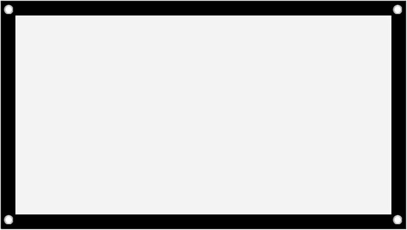 FILFEEL Portable Projector Screen 120 Inch White Polyester Front Back Outdoor Camping - Image 3