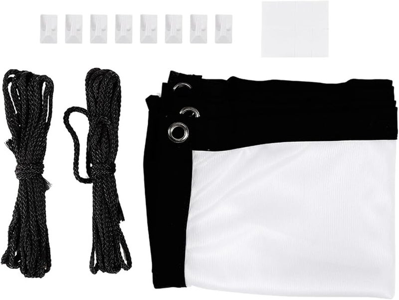 FILFEEL Portable Projector Screen 120 Inch White Polyester Front Back Outdoor Camping - Image 2