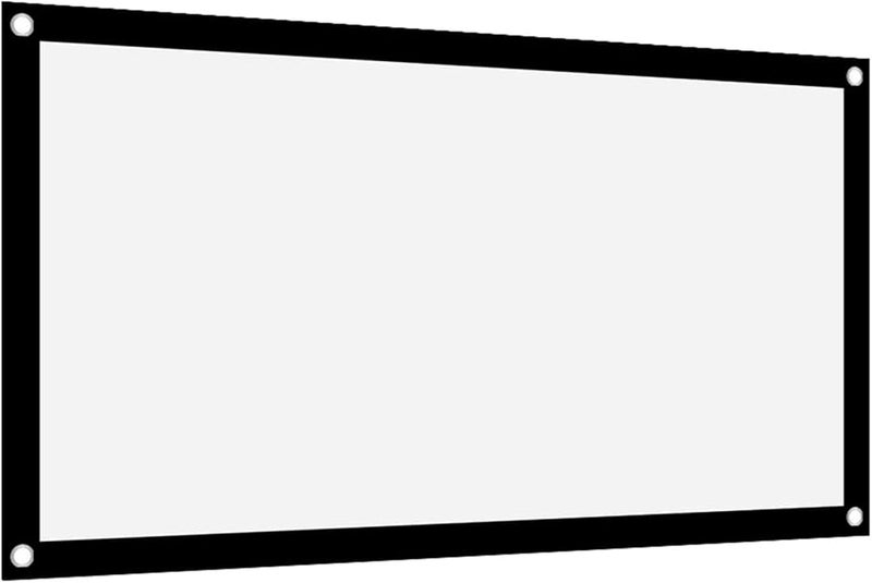 FILFEEL Portable Projector Screen 120 Inch White Polyester Front Back Outdoor Camping - Image 4